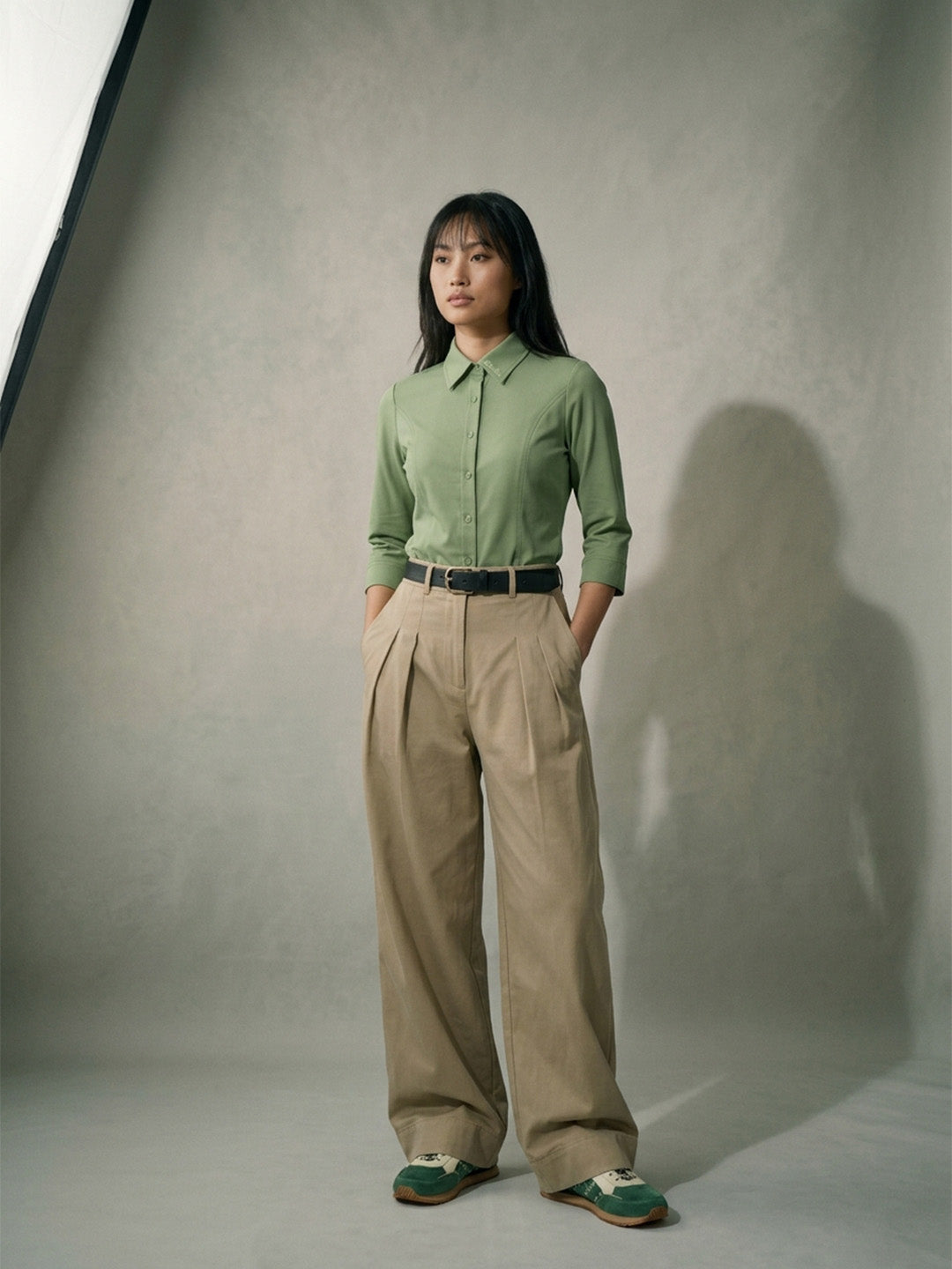 The Studio Shirt Women - Sage Green