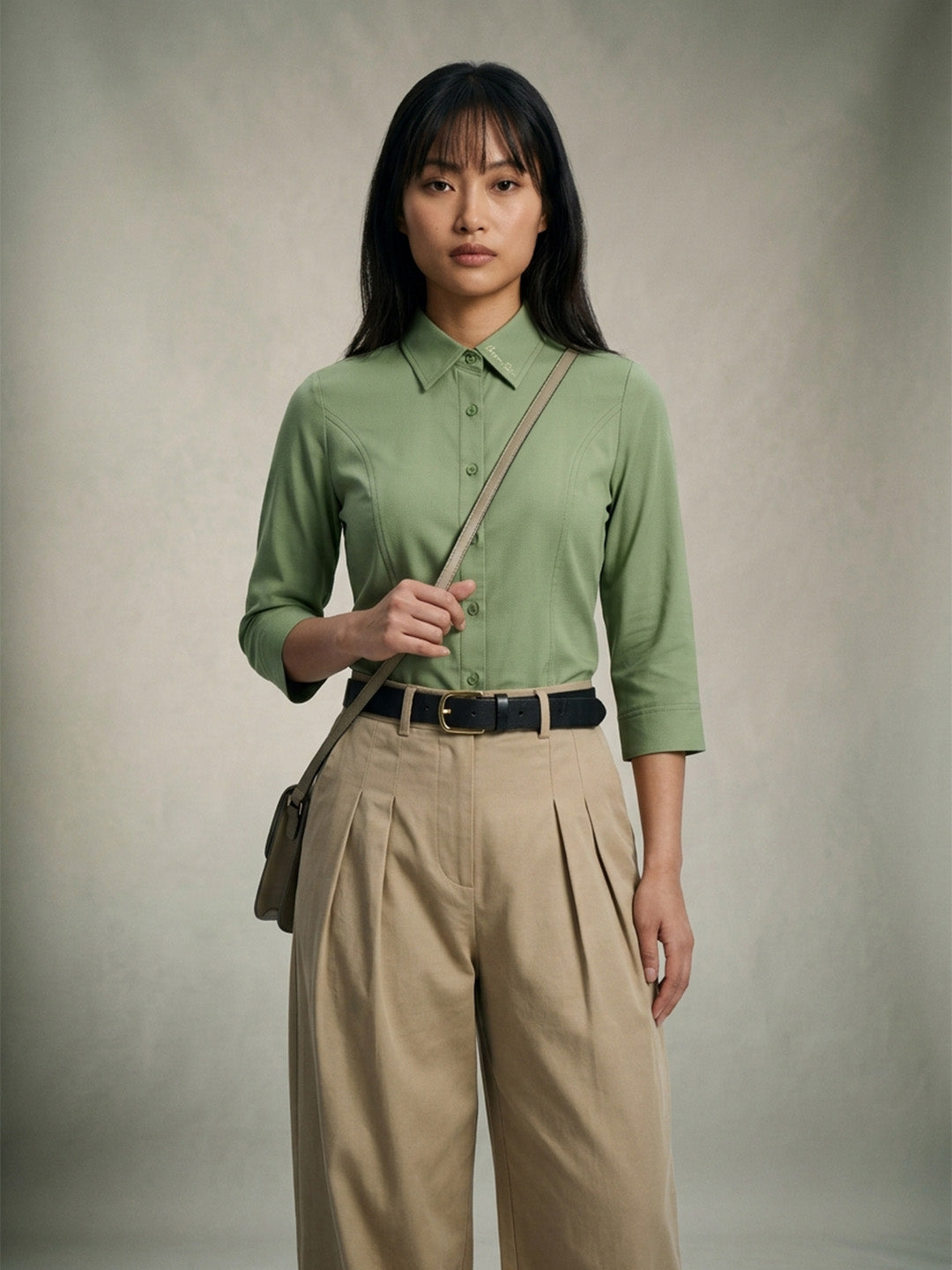 The Studio Shirt Women - Sage Green