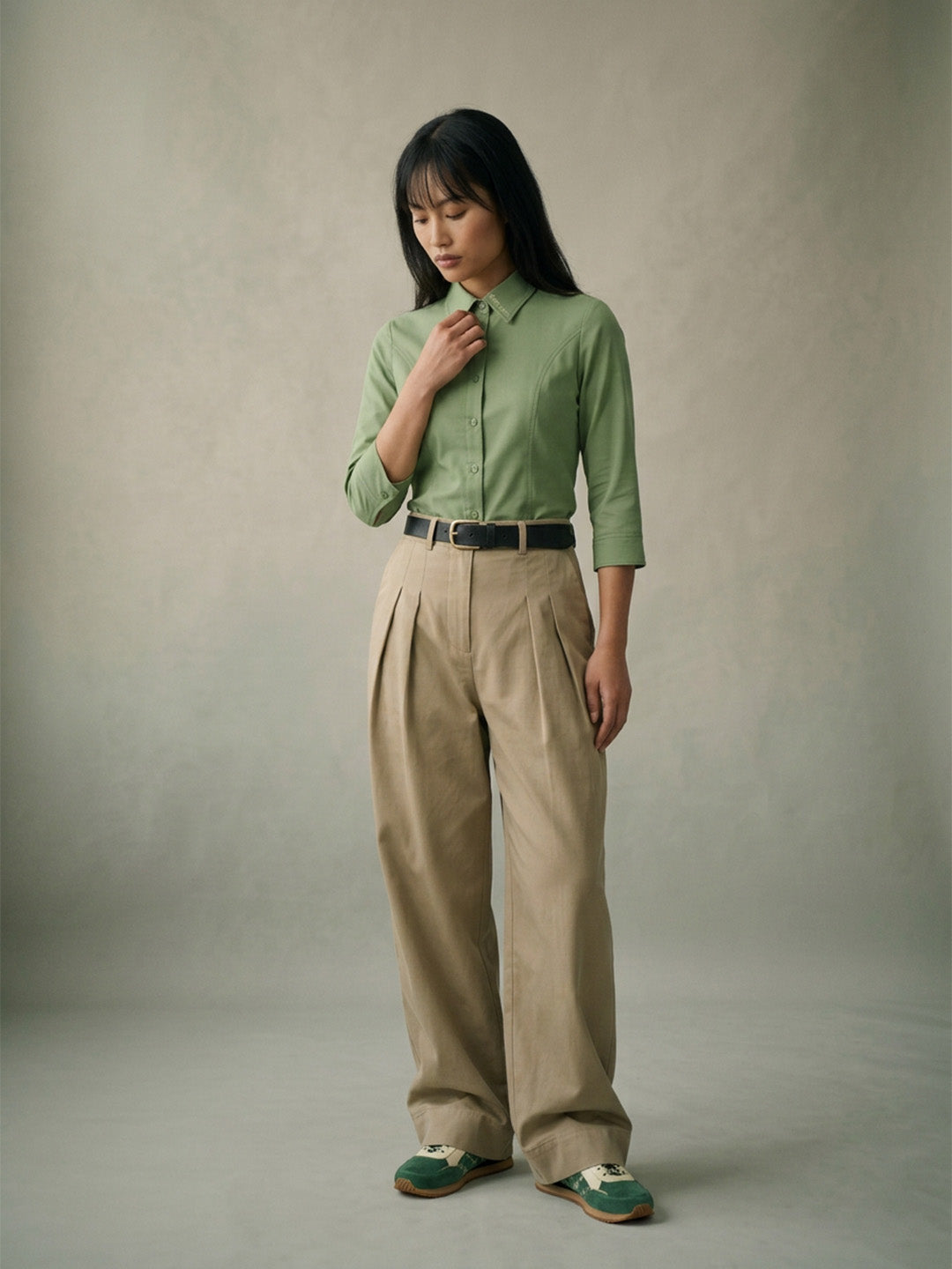 The Studio Shirt Women - Sage Green