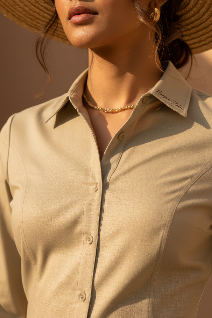 The Studio Shirt Women - Sand Beige