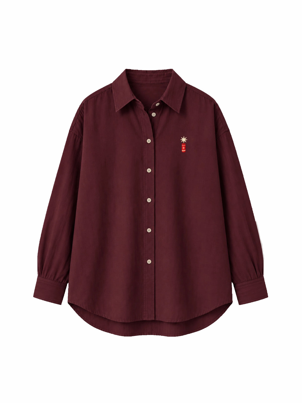 The Firecracker Shirt - Burgundy