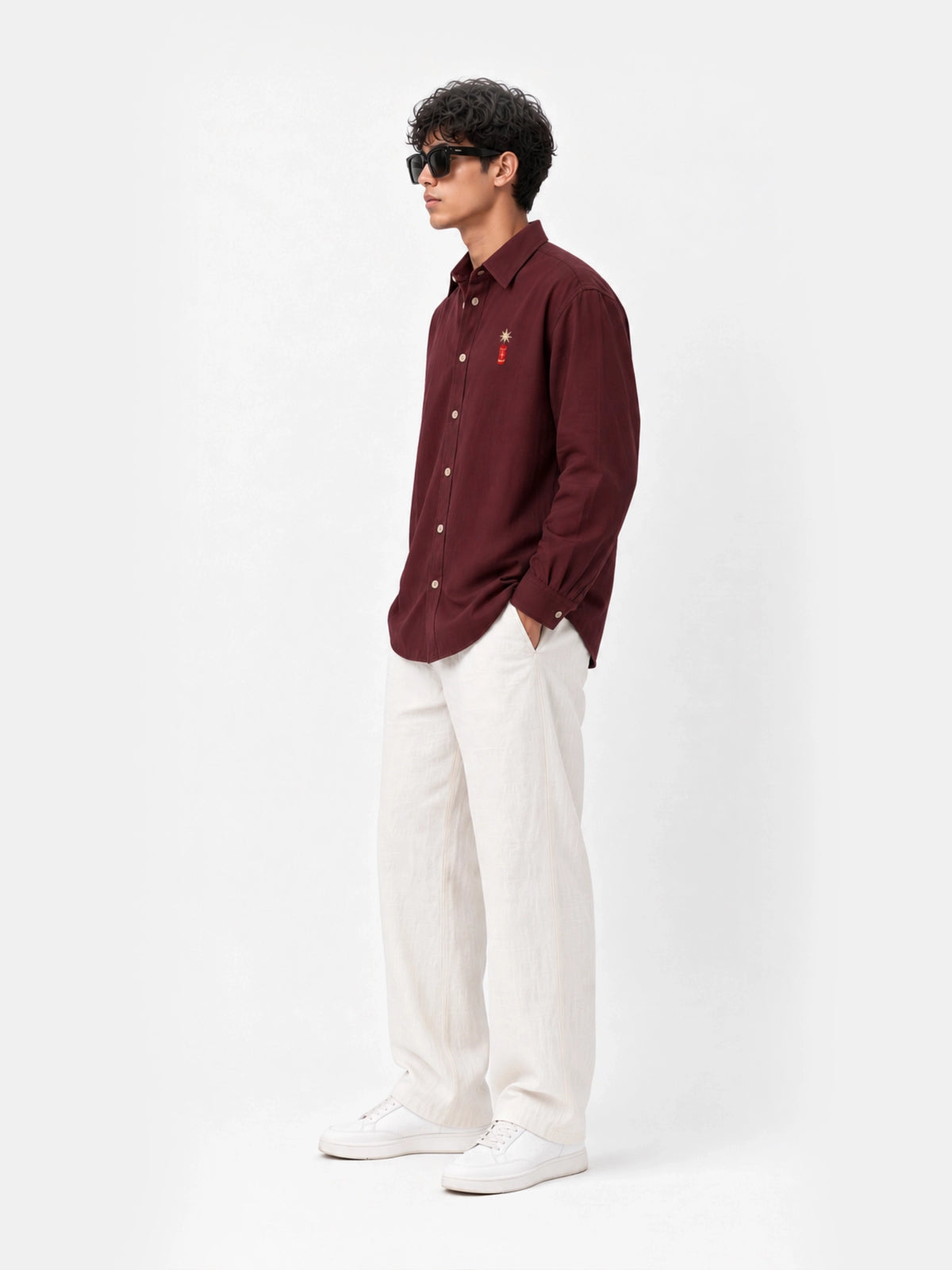 The Firecracker Shirt - Burgundy