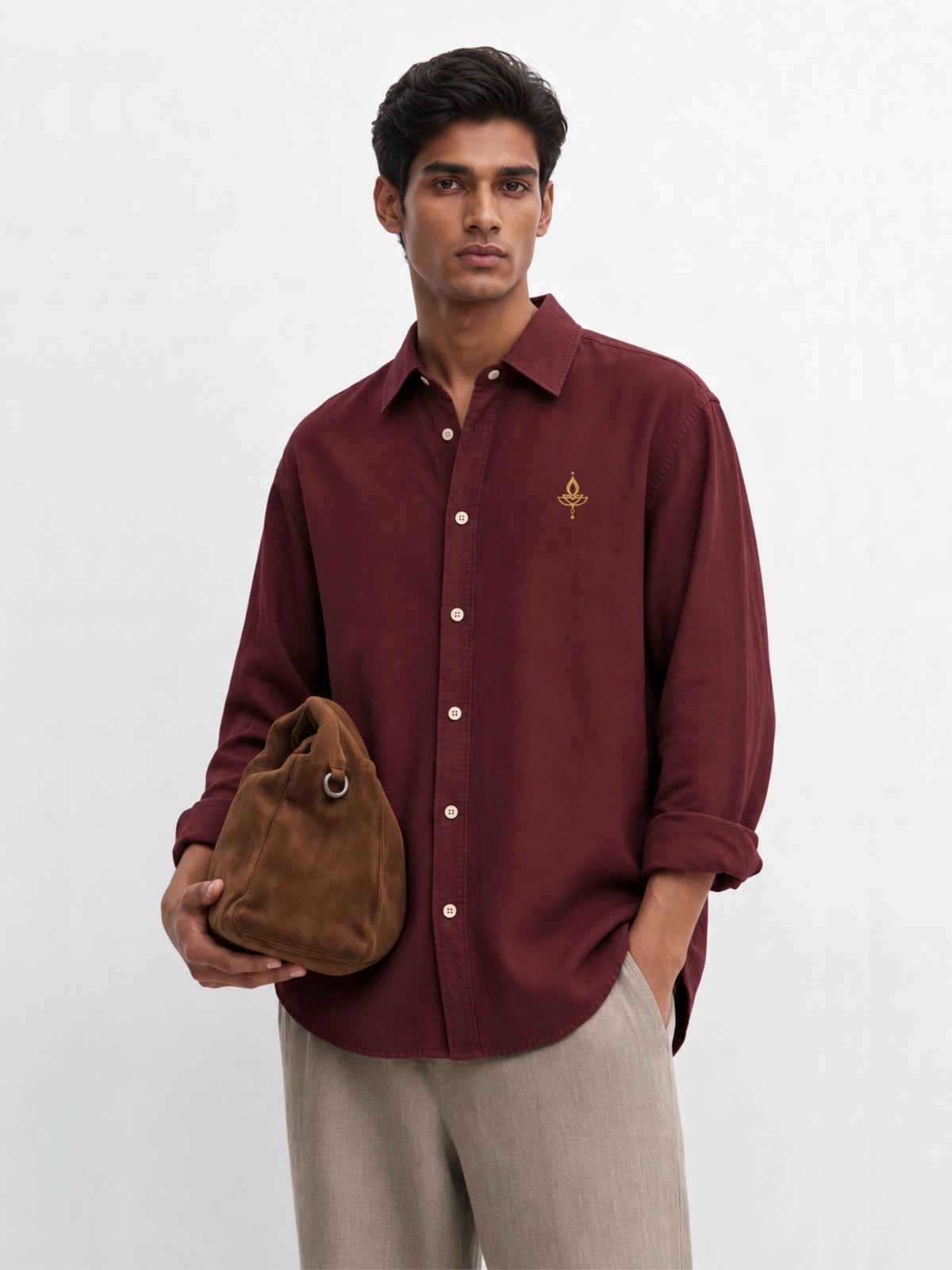 The Diya Shirt - Burgundy