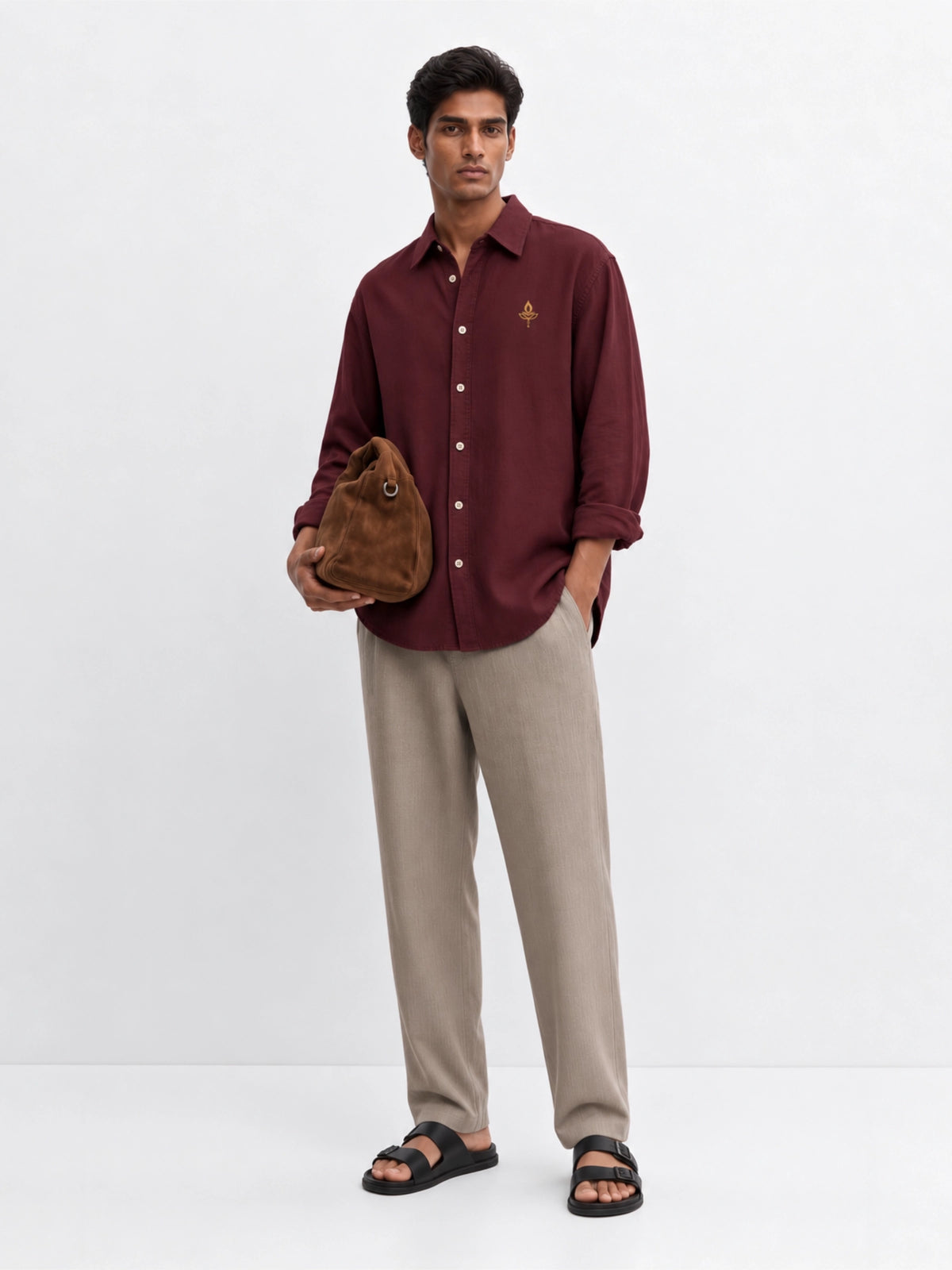 The Diya Shirt - Burgundy