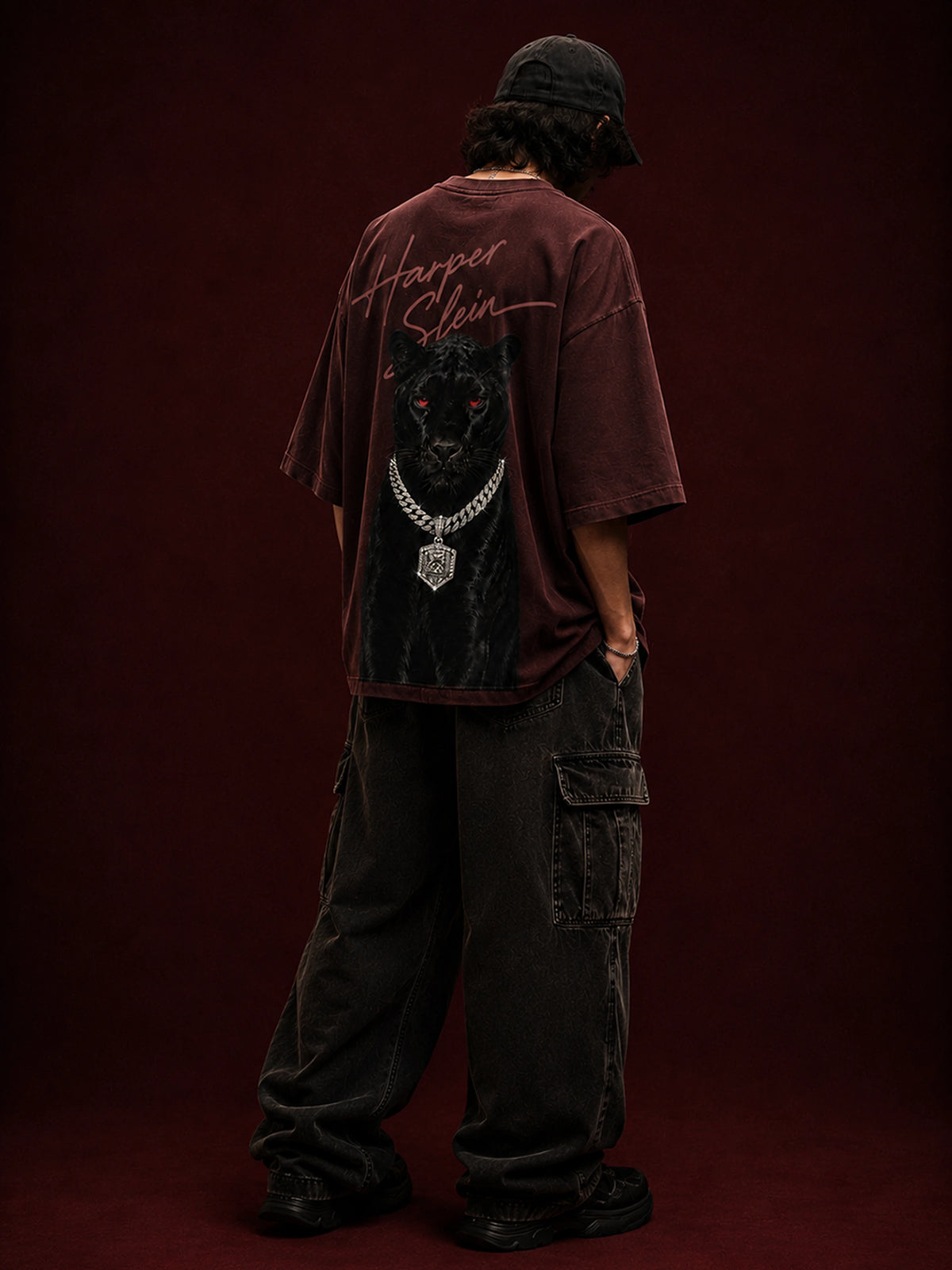 Bloodline Panther Rhinestone Tee — product photo