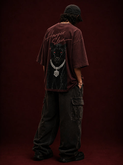 Bloodline Panther Rhinestone Tee — product photo