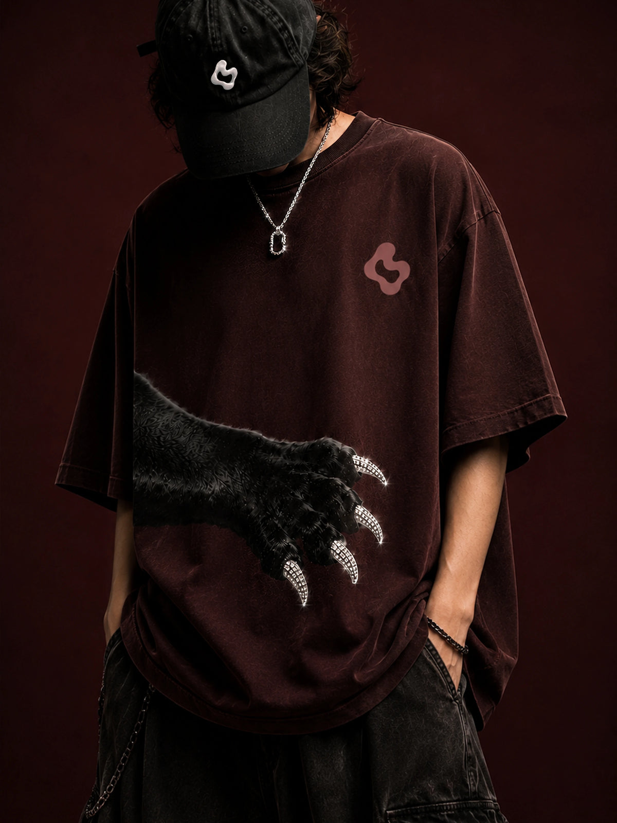 Bloodline Panther Rhinestone Tee — product photo