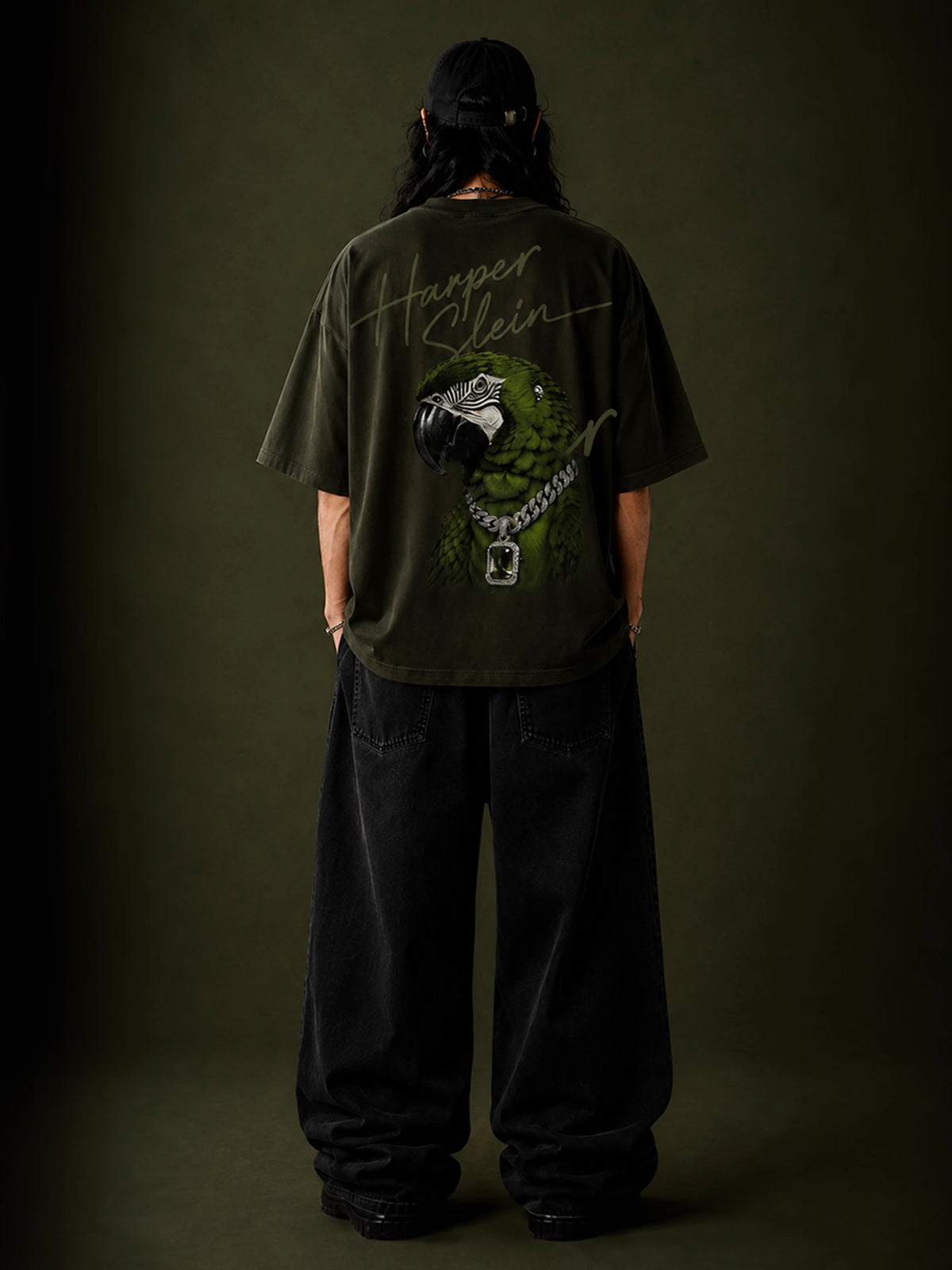 Emerald Wing Rhinestone Tee — product photo