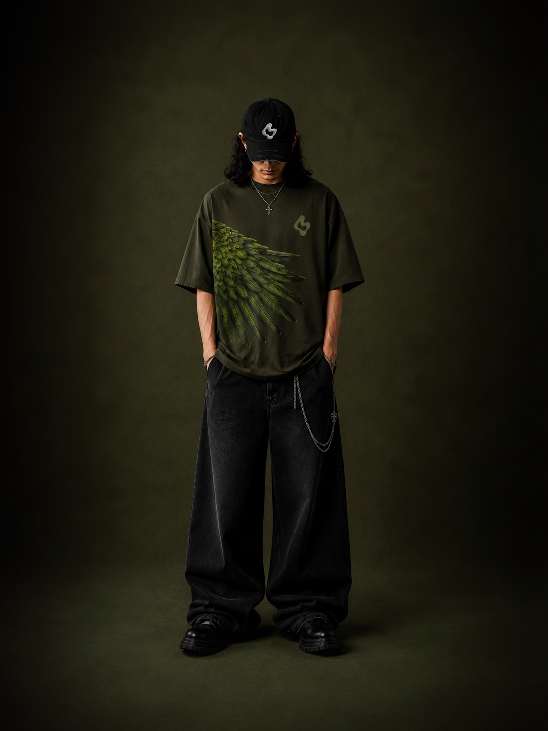 Emerald Wing Rhinestone Tee