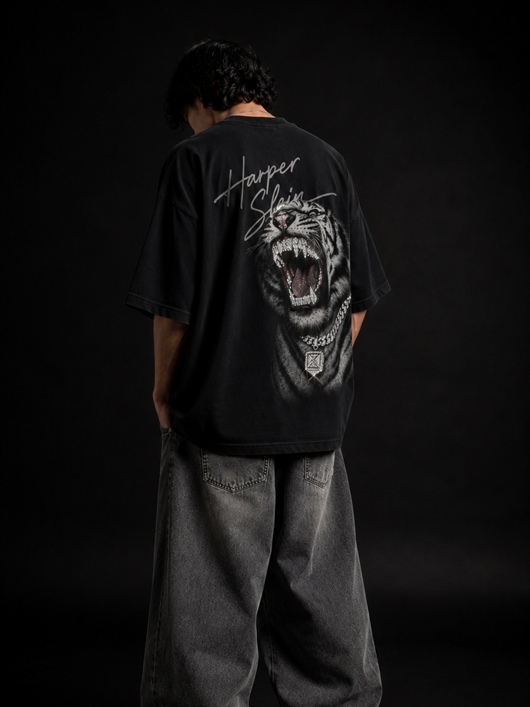 Frostbite Tiger Rhinestone Tee