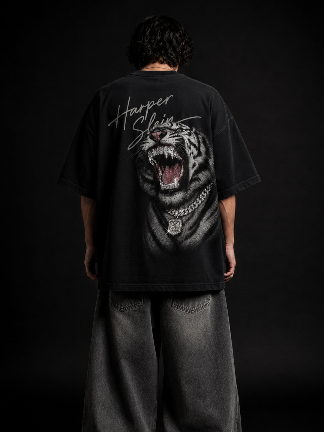 Frostbite Tiger Rhinestone Tee