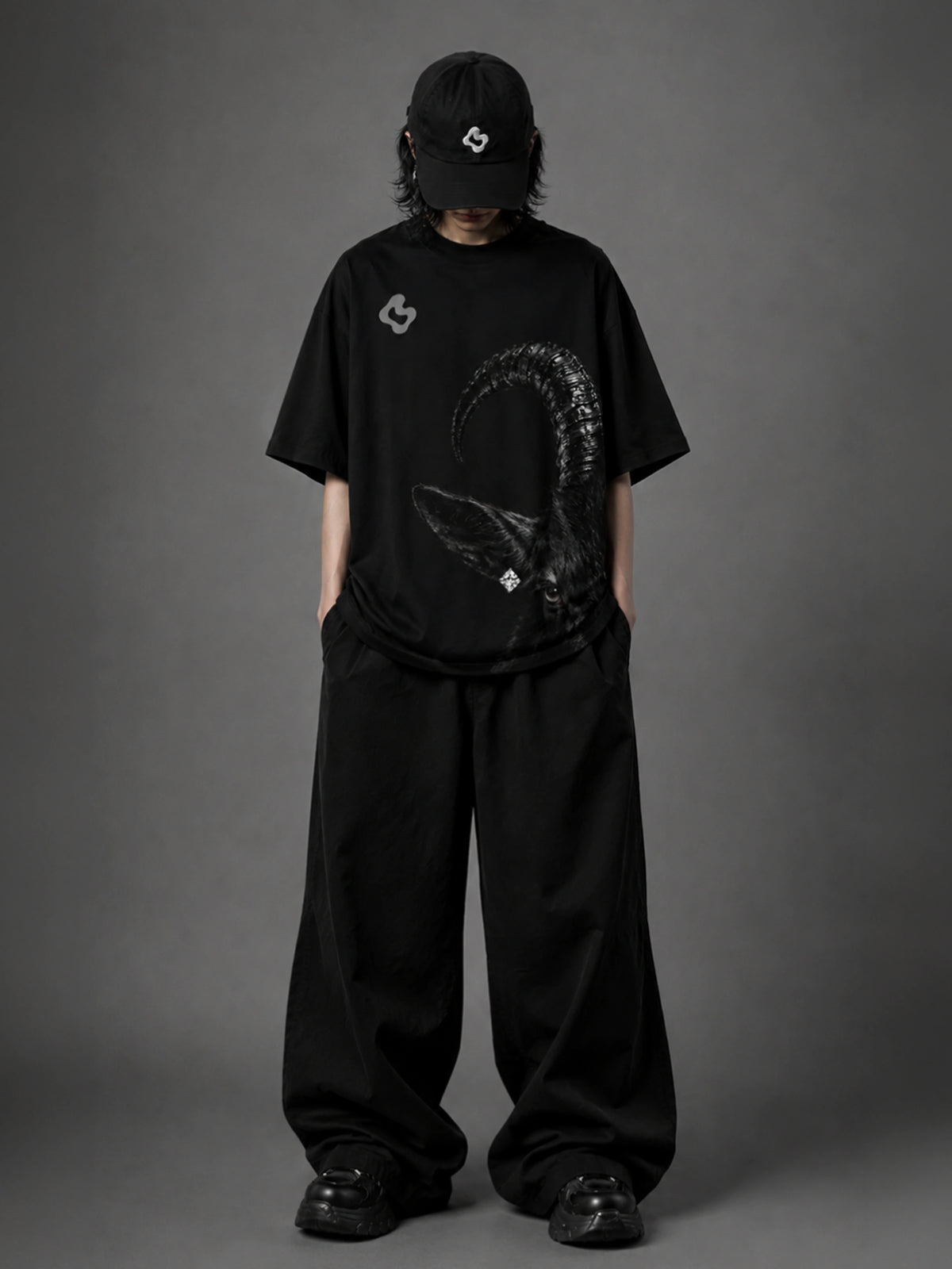 G.O.A.T. Status Rhinestone Tee — product photo