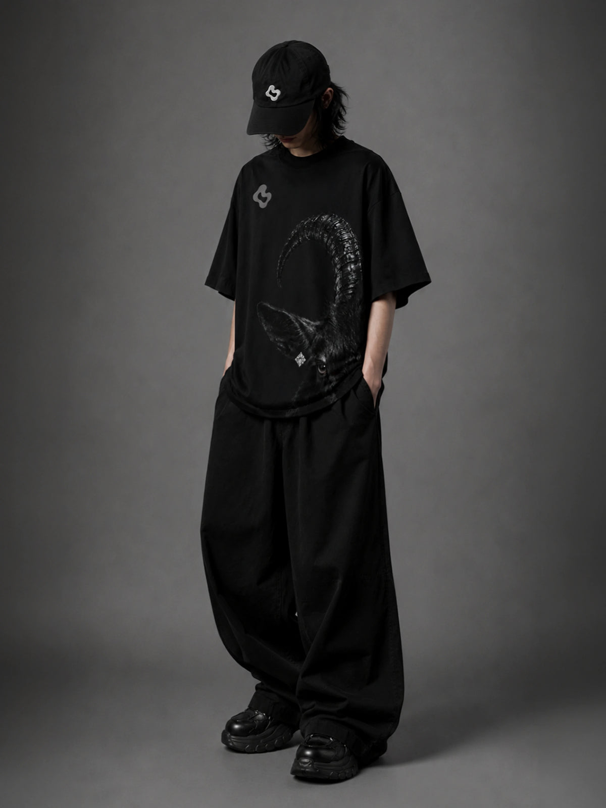 G.O.A.T. Status Rhinestone Tee — product photo