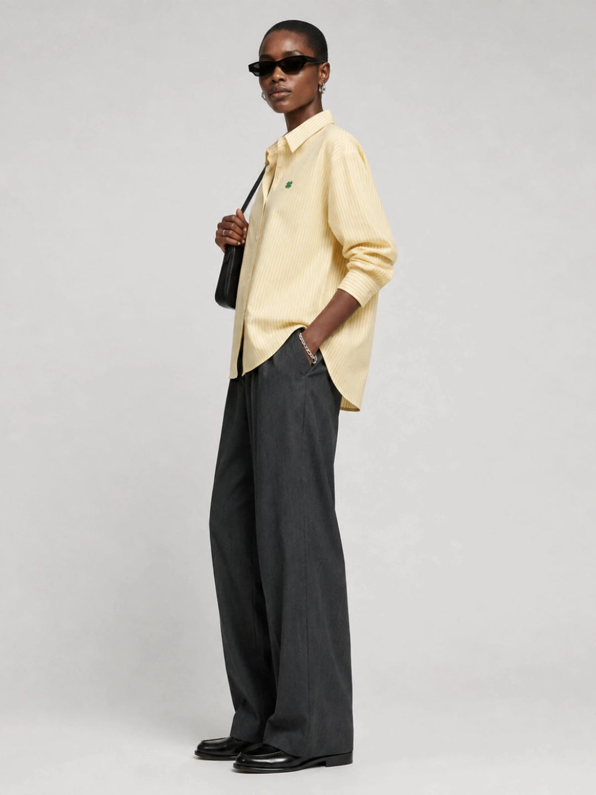 The Clover Shirt - Butter Yellow — product photo