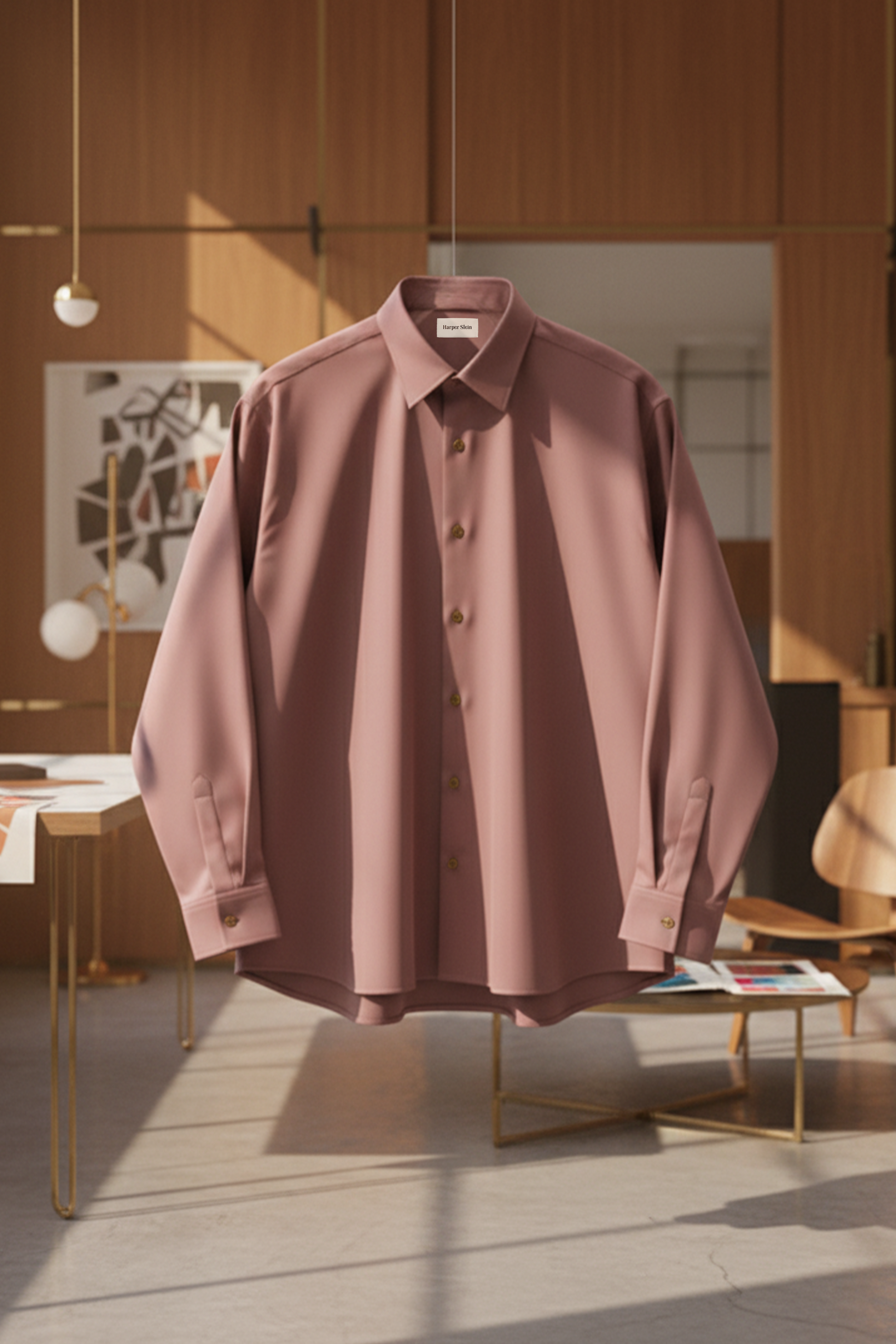 The Studio Shirt Men Blush Pink