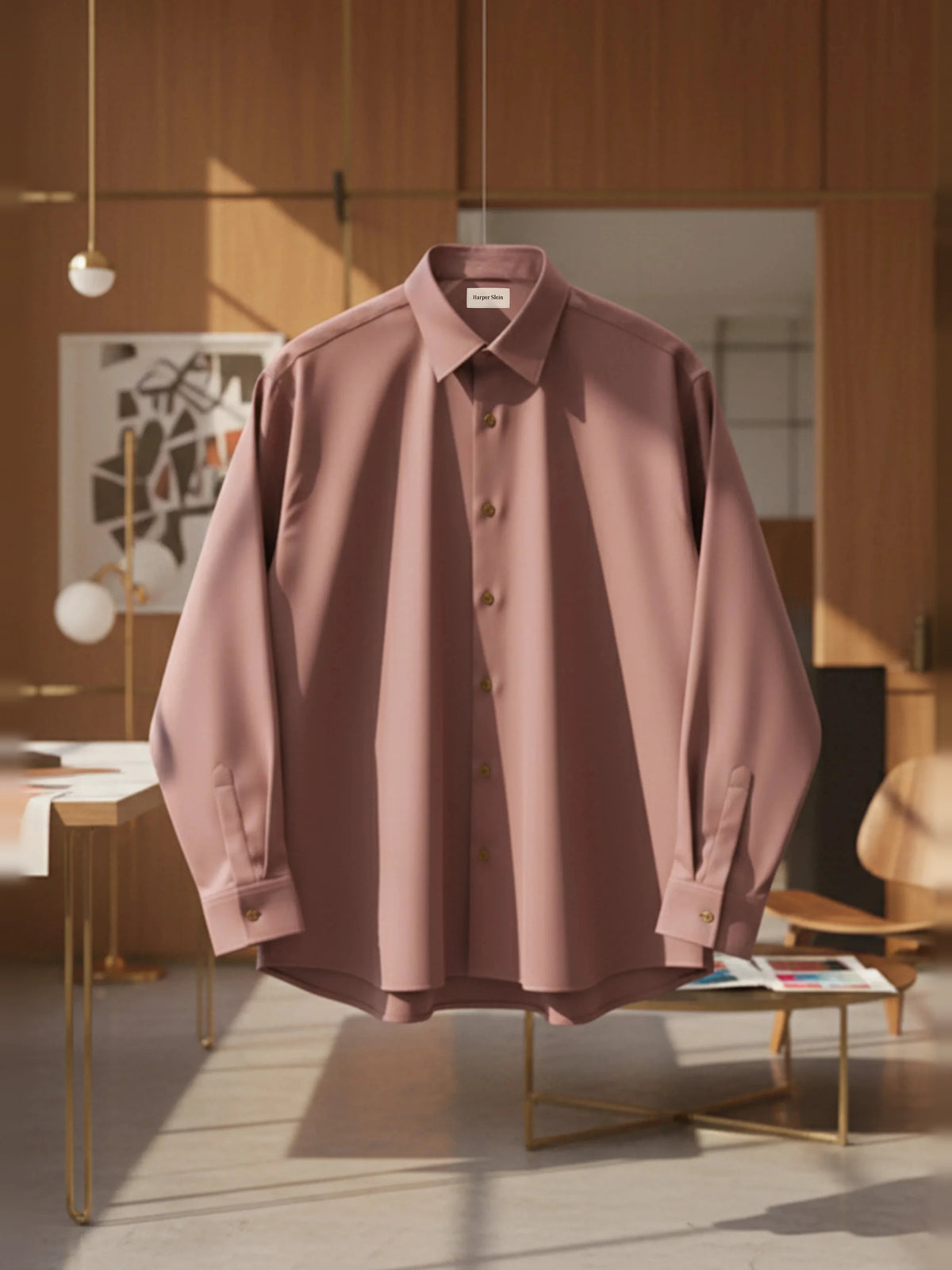 The Studio Shirt Men Blush Pink - Harper Slein