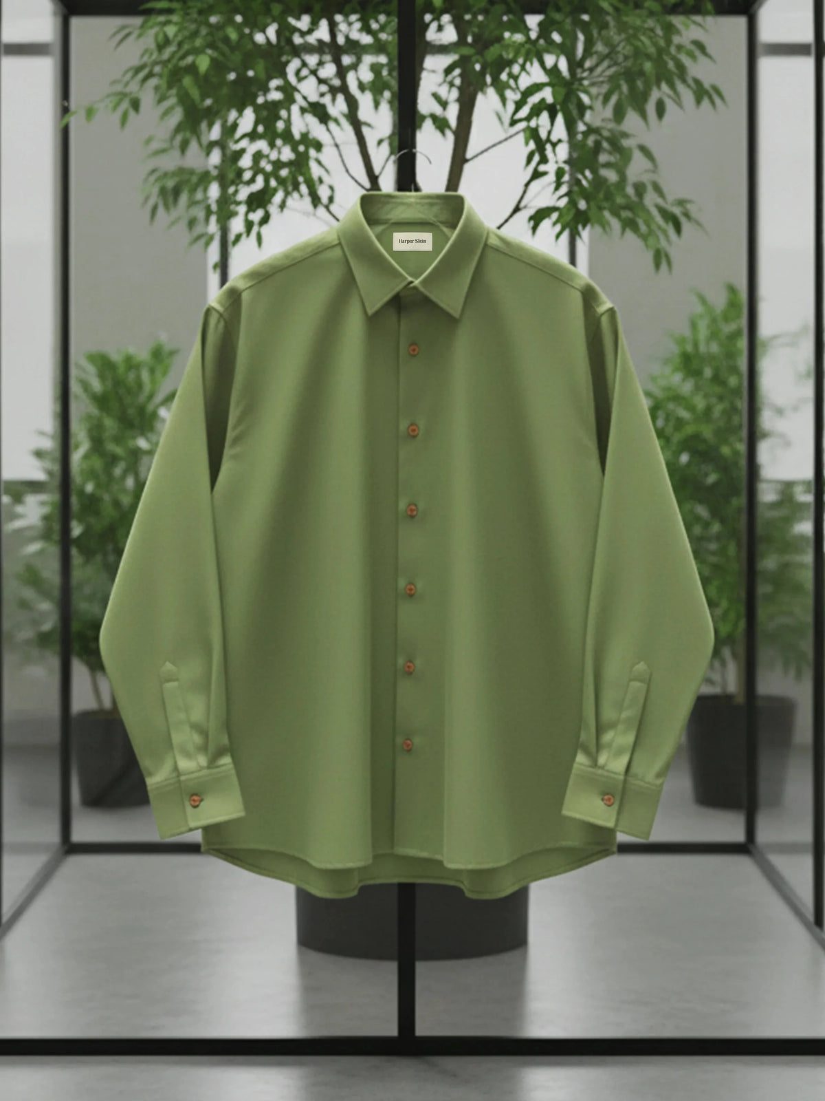 The Studio Shirt Men Sage Green - Harper Slein