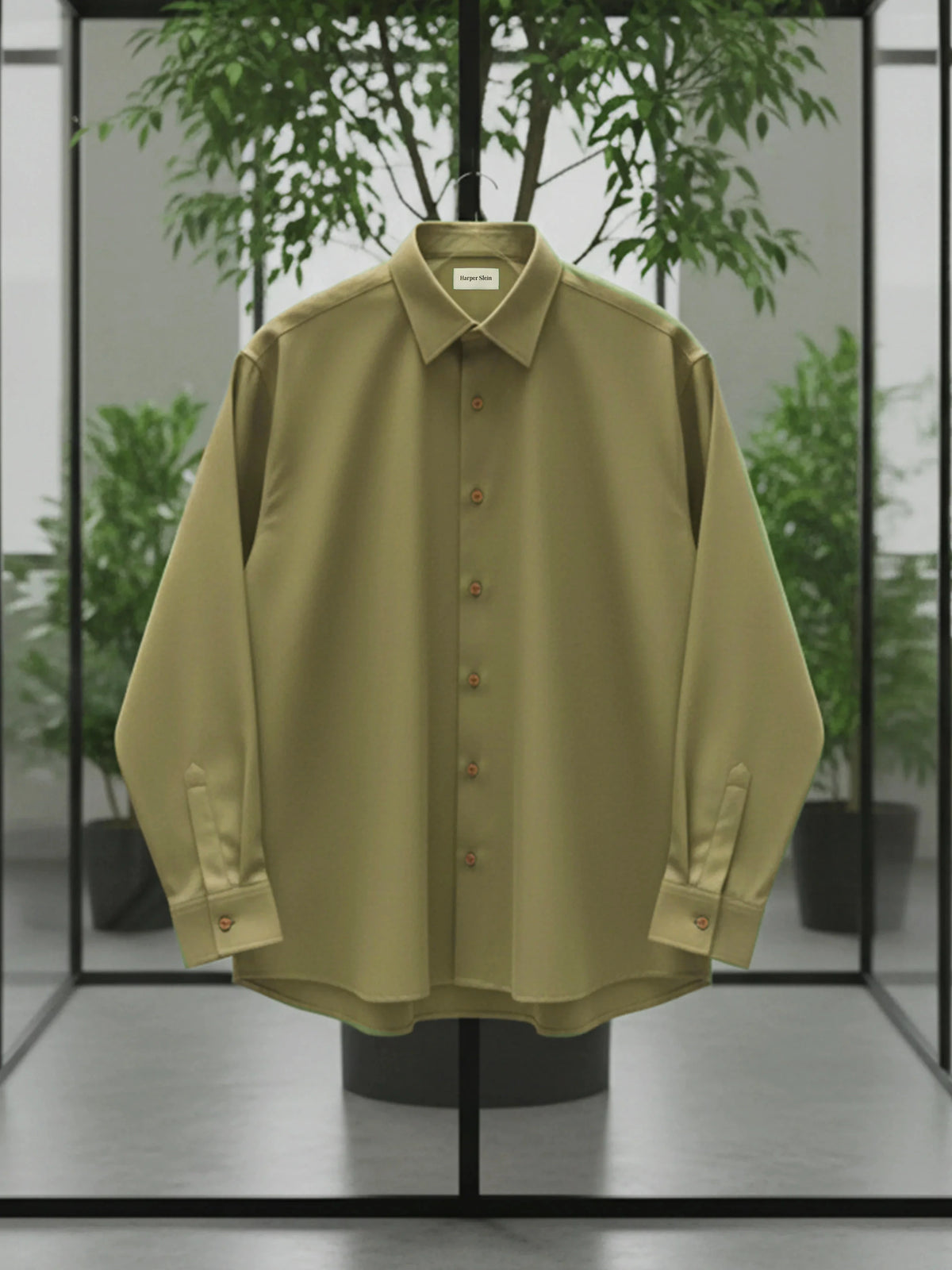The Studio Shirt Men Sage Green