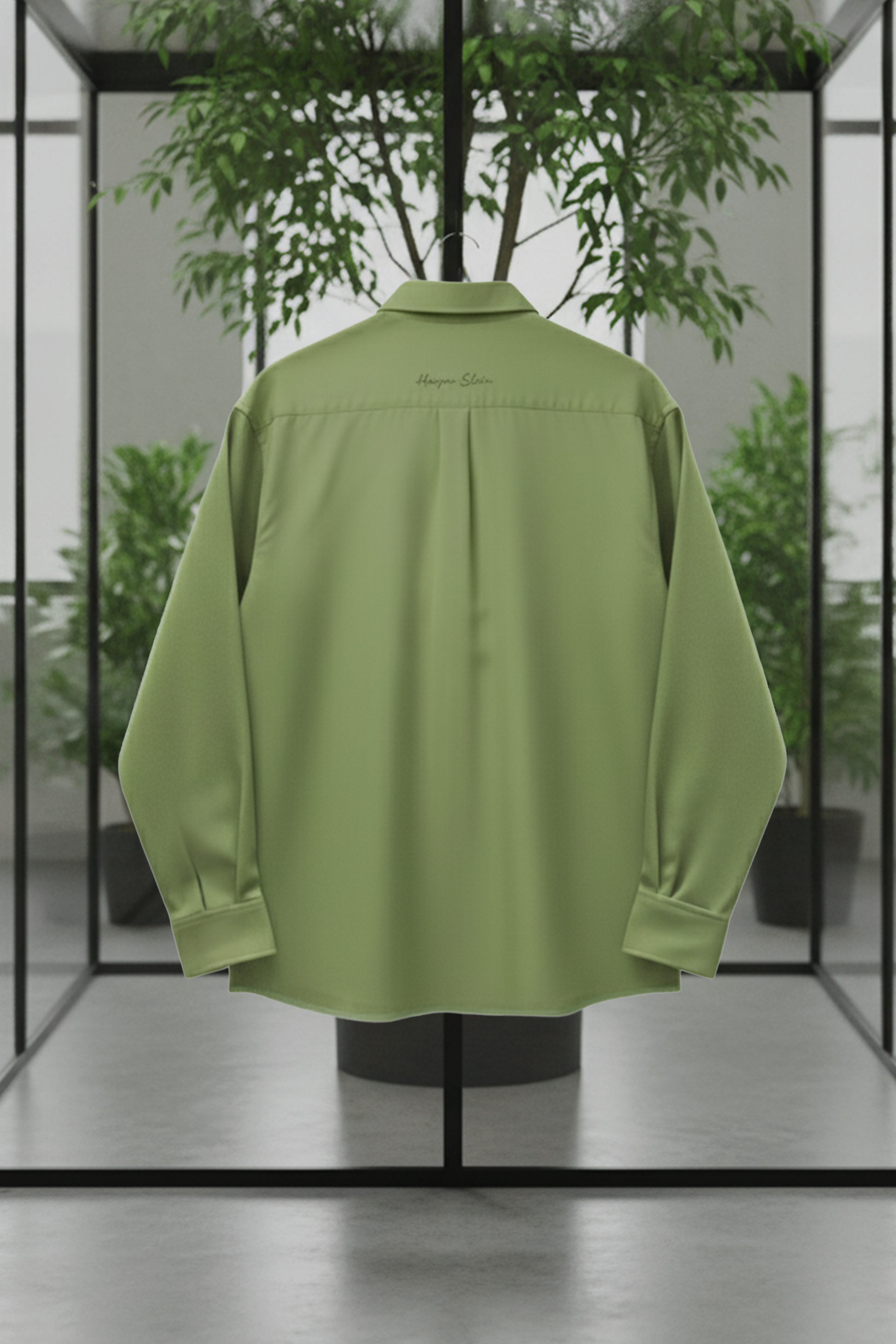 The Studio Shirt Men Sage Green