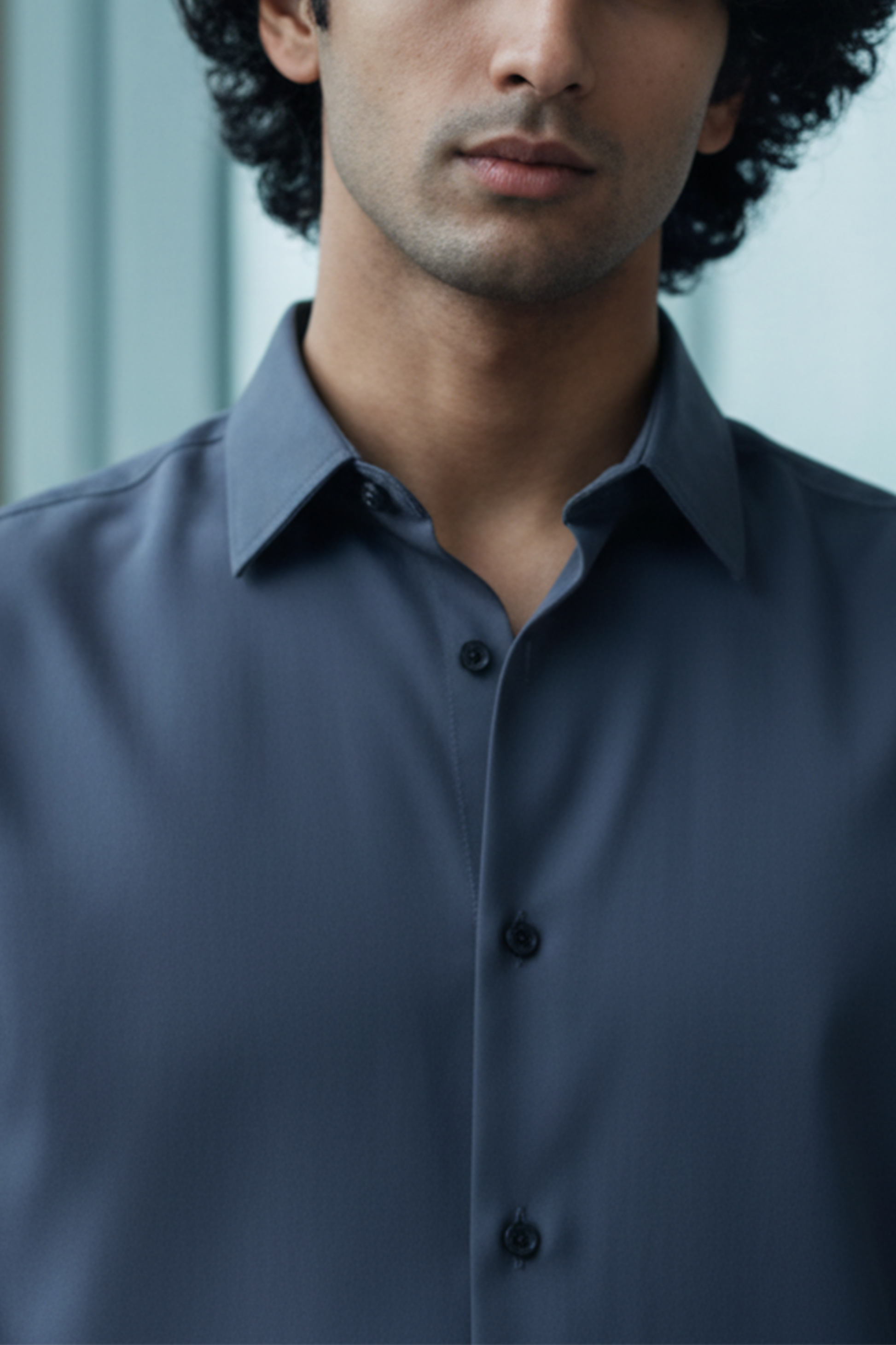 The Studio Shirt Men Slate Blue