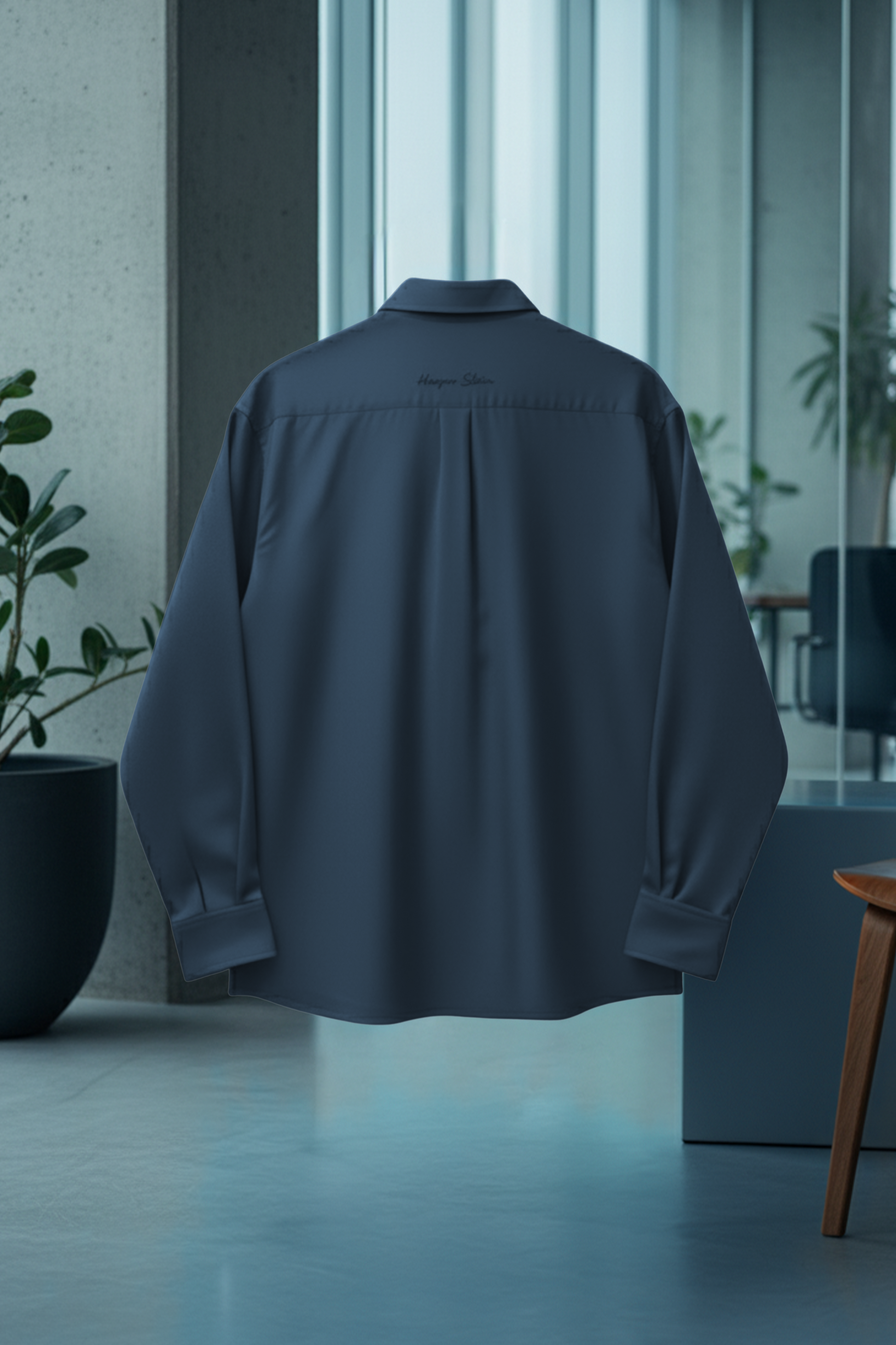 The Studio Shirt Men Slate Blue