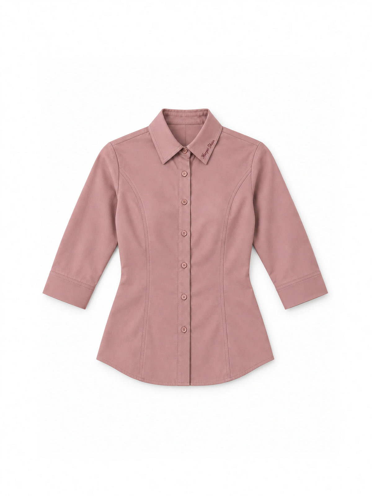 The Studio Shirt Women - Blush Pink — front flat lay