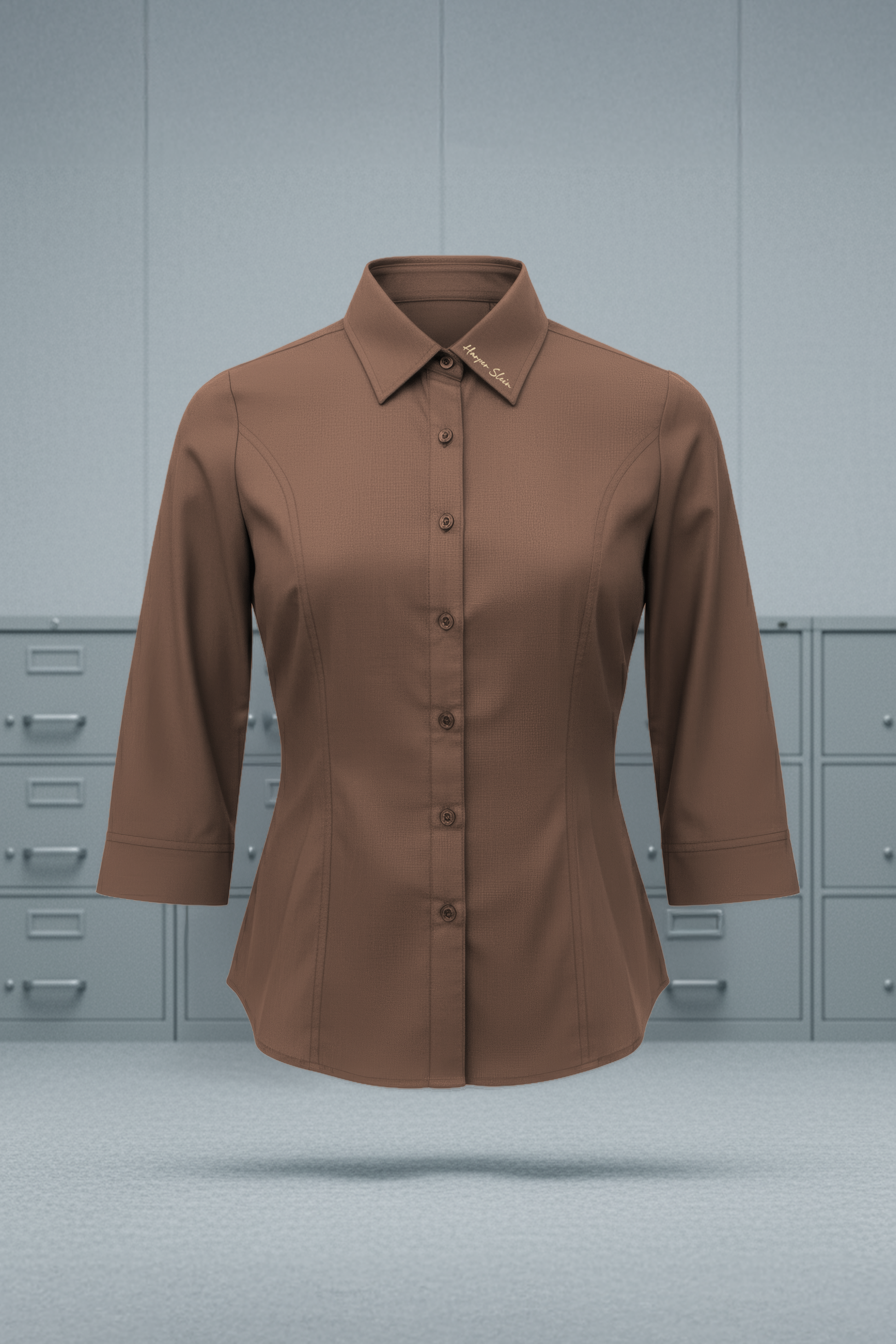 The Studio Shirt Women - Clay Brown