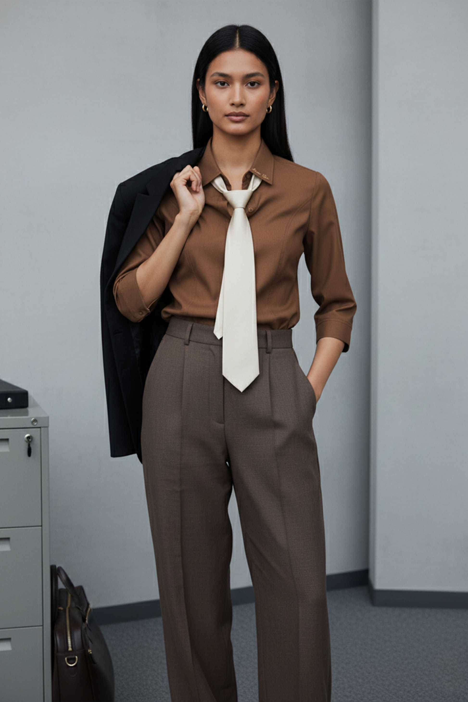 The Studio Shirt Women - Clay Brown