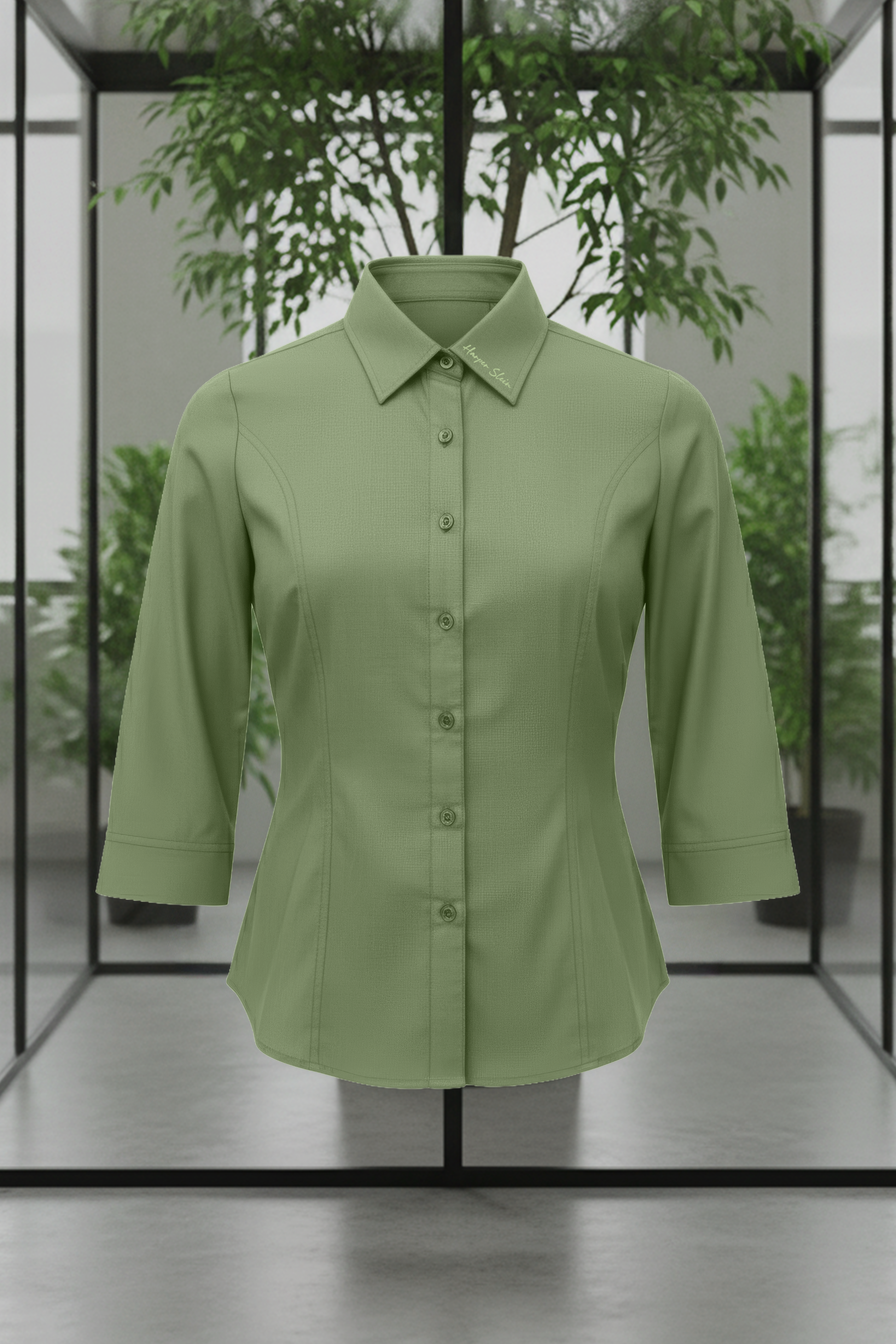 The Studio Shirt Women - Sage Green