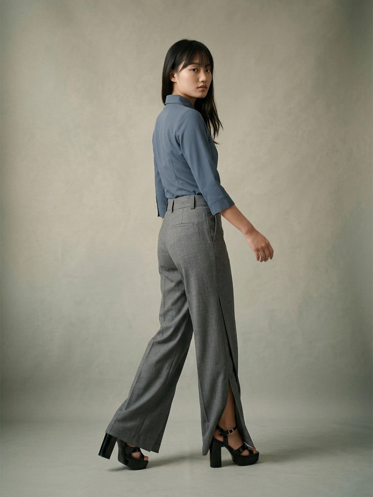 The Studio Shirt Women - Slate Blue — product photo